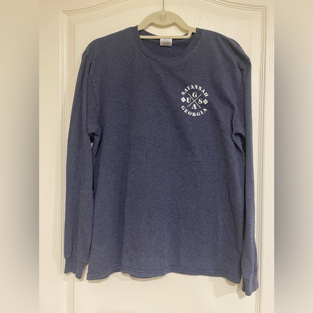 Dark grey Savannah, Georgia long sleeve tee​​​​​​​​